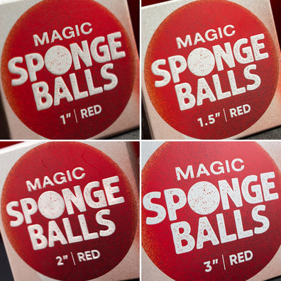 Balles Mousse ROUGE - Pack de 4 (Magic Sponge Balls)