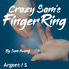 Hanson Chien Presents Crazy Sam's Finger Ring SILVER / SMALL (Gimmick and Online Instructions) by Sam Huang - Trick