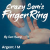 Hanson Chien Presents Crazy Sam's Finger Ring SILVER / SMALL (Gimmick and Online Instructions) by Sam Huang - Trick