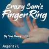 Hanson Chien Presents Crazy Sam's Finger Ring SILVER / SMALL (Gimmick and Online Instructions) by Sam Huang - Trick
