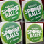 Magic Sponge Balls 4PK GREEN 1" by Murphy's Magic
