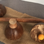 Cheppum Panthum Coconut Shell Cups and Wand set by Gary Kosnitzky - Trick