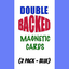 Magnetic Cards (2 pack/Blue) by Chazpro Magic. - Trick