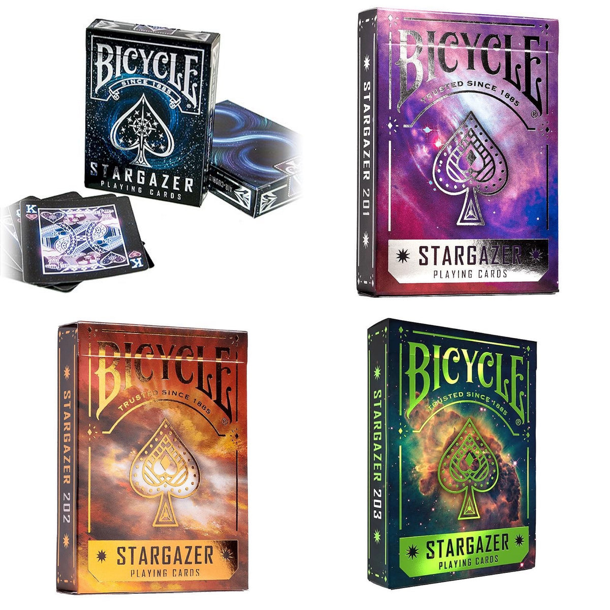 Bicycle Stargazer 202 Playing Cards by US Playing Card Co – Magic