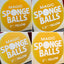 Magic Sponge Balls 4PK YELLOW 1" by Murphy's Magic