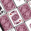 Marked Paisley Ton sur Ton Poudre Rouge Playing Cards