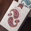 Marked Paisley Ton sur Ton Poudre Rouge Playing Cards