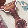 Marked Paisley Ton sur Ton Poudre Rouge Playing Cards