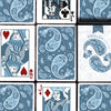 Marked Paisley Ton sur Ton Poudre Rouge Playing Cards