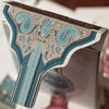 Marked Paisley Ton sur Ton Poudre Rouge Playing Cards