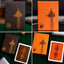 ACE FULTON'S 10 YEAR ANNIVERSARY SUNSET ORANGE PLAYING CARDS