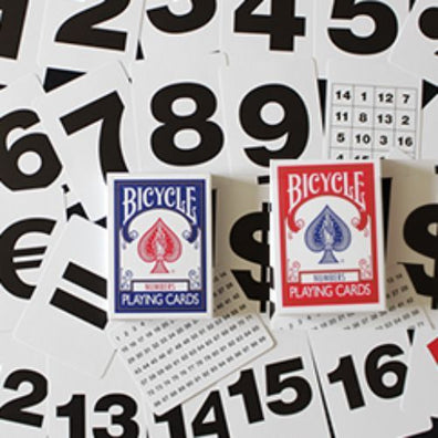 Bicycle Special NUMBERS Blue Playing Cards (plus 11 Online Effects)