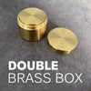 double brass box magie magic bill tube impossible piece argent signe laiton