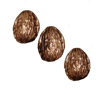 Coquille de Noix de Luxe (antique gold three shells)