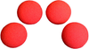 HD Ultra Soft Sponge Ball - 2 inch - Rouge - Pack de 4