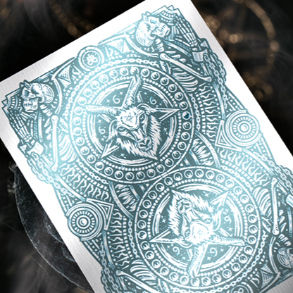 666 V4 (Cyan) Playing Cards by Riffle Shuffle – Magic Dream