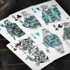 666 V4 (Cyan) Playing Cards by Riffle Shuffle