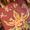 Phoenix and Peony (Red) Playing Cards by Bacon Playing Card Company