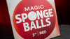 Magic Sponge Balls 4PK RED 1" by Murphy's Magic