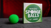 Balles Mousse VERT - Pack de 4 (Magic Sponge Balls)