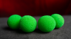 Balles Mousse VERT - Pack de 4 (Magic Sponge Balls)