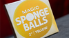 Balles Mousse JAUNE - Pack de 4 (Magic Sponge Balls)