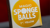 Balles Mousse JAUNE - Pack de 4 (Magic Sponge Balls)