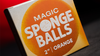 Balles Mousse ORANGE - Pack de 4 (Magic Sponge Balls)