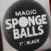 Magic Sponge Balls 50PK BLACK 1" by Murphy's Magic