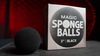 Magic Sponge Balls 50PK BLACK 1" by Murphy's Magic