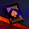 Bicycle Neon Solar-Orange Rider Back Playing Cards