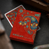 Plastic Paisley Poker Red Playing Cards by Dutch Card House Company