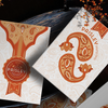 Paisley Ton sur Ton Poudre Orange workers Deck