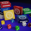 Regular Dice Set (9 Normal Dice) by IARVEL Magic (Black)