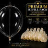 Needle Through Balloon Refill Pack (12 Count) by Big Guy's Magic