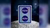 NASA HOLOGRAPHIC FOIL "MEATBALL" LOGO PLAYING CARDS