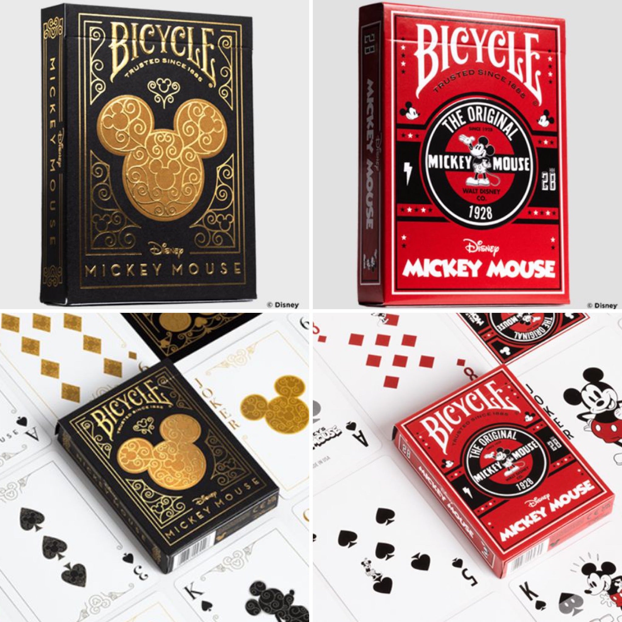 Bicycle - Jeu de 54 Cartes Collection Ultimates - Disney Mickey Mouse  dorées Bicycle : King Jouet, Jeux de cartes Bicycle - Jeux de société