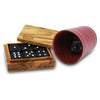 Problema - Teak Wood Box et Leather Dice Cup