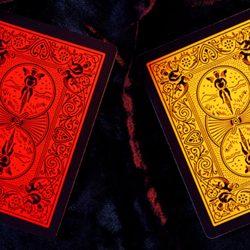 Bicycle Double Tarot Rouge - Jeu De 54 Cartes Spéciales Pour Magie Et Jeux