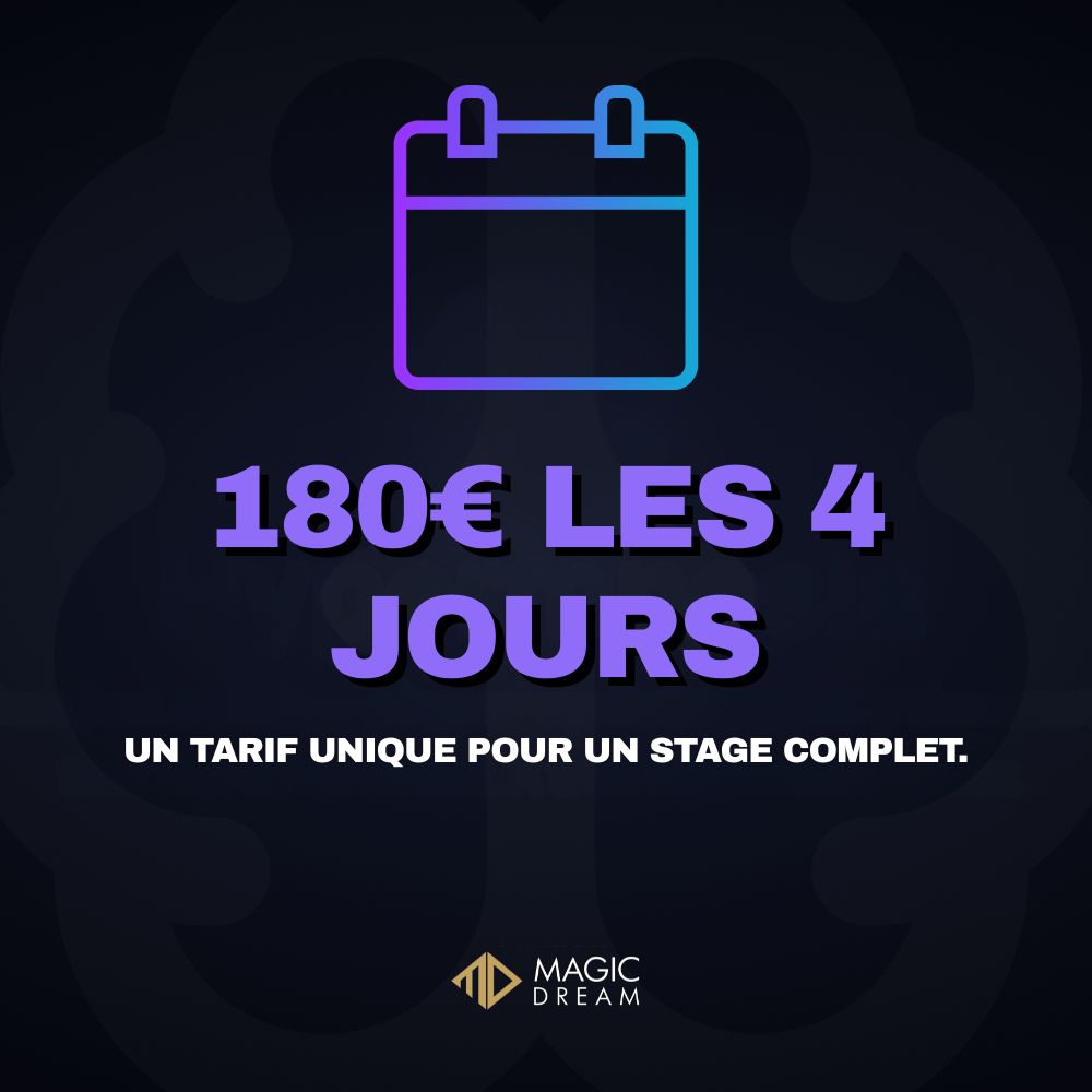 Stage de Magie - 25 AU 28 AOÛT 2025