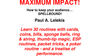 MAXIMUM IMPACT by Paul A. Lelekis eBook DOWNLOAD