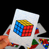 crazy cube card tour de magie carte truquée gimmick flap aimant latex fil wow impossible rubiks cube solve algorithme couleur cube 3 steven brundage