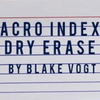 Acro Index Dry Erase