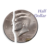 Pièce 1/2$ Mordue (Bite Coin)