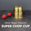 super chop cup oliver magic tour de magie laiton aimant balle de crochet rouge 