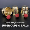 deluxe cups and balls balles gobelets crochet aluminium poids lourds impossible wow gimmick